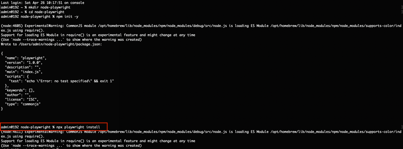 Browsers were installed successfully