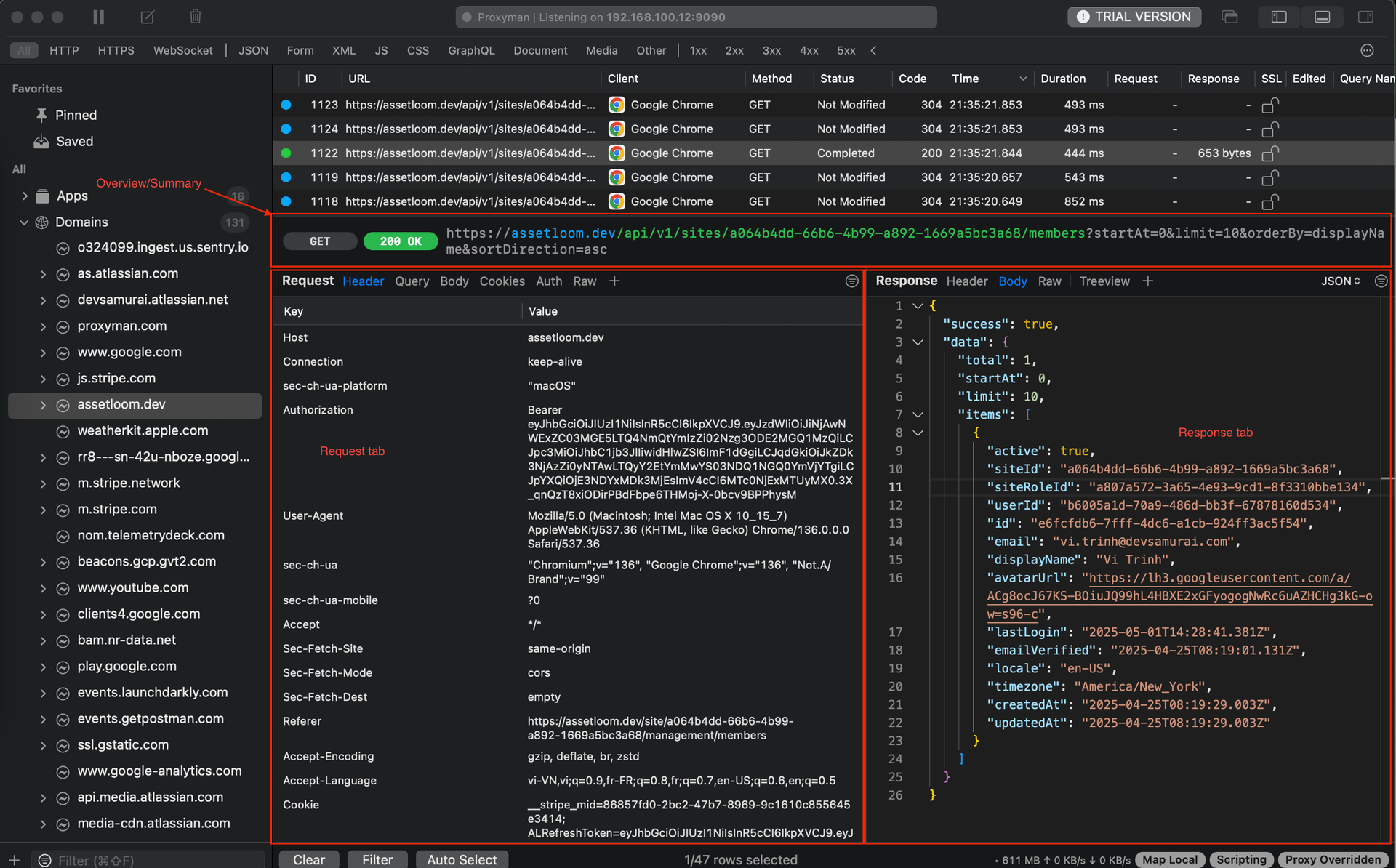 Inspecting Requests and Responses Inspecting Requests and Responses