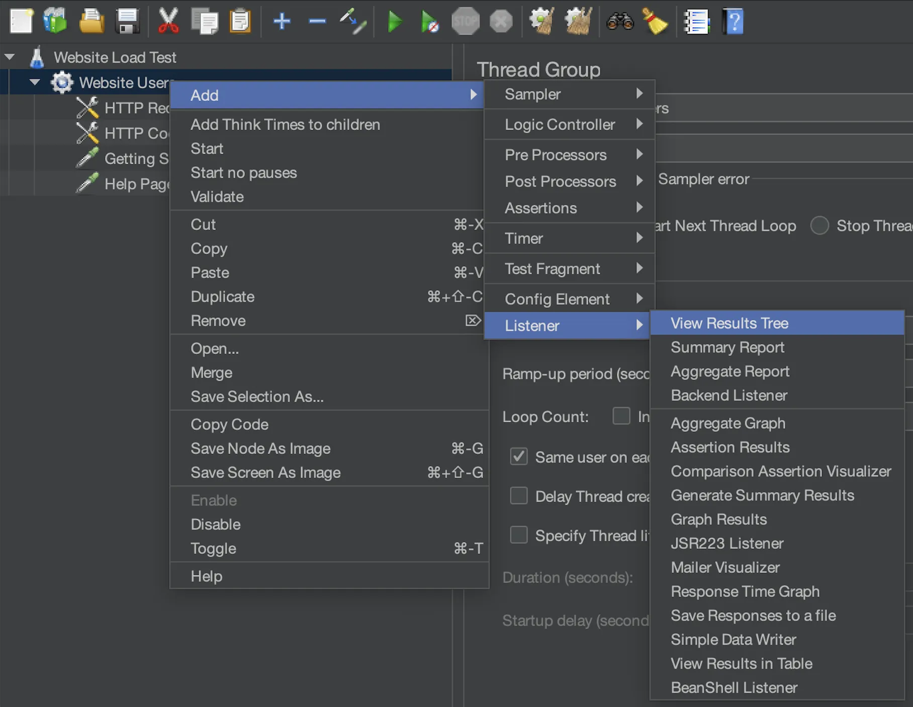 Add a Listener (for Debugging) Add a Listener (for Debugging)