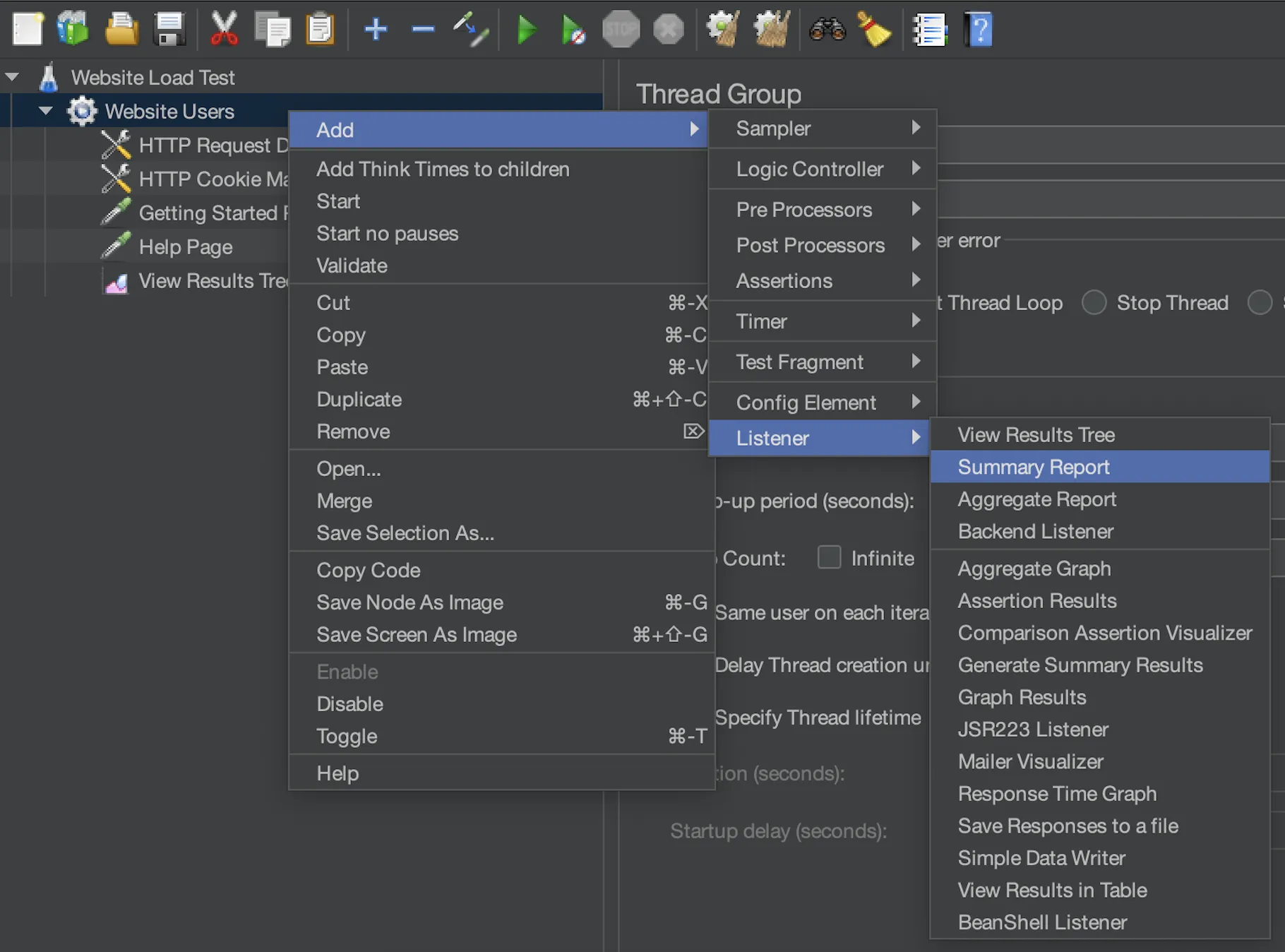Add a Listener (for Analysis) Add a Listener (for Analysis)