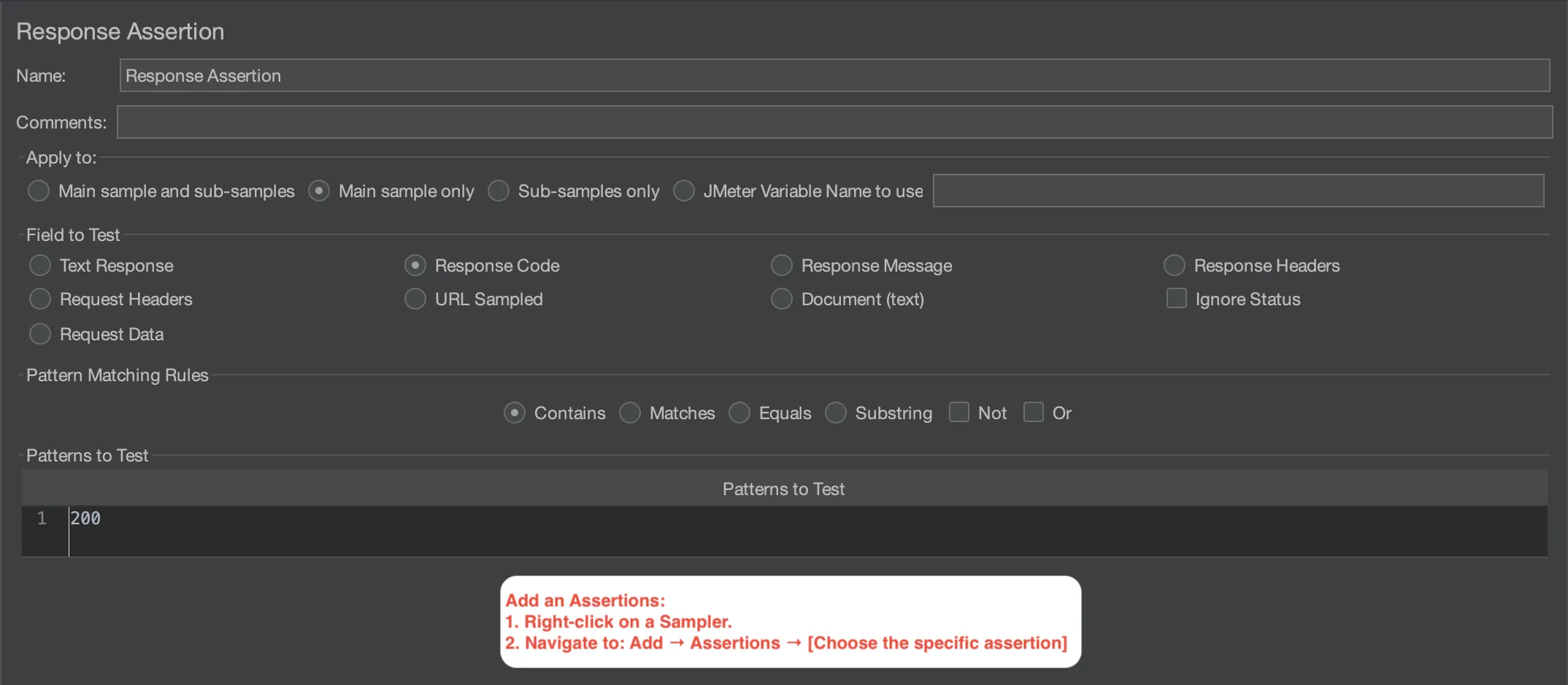 Assertions Assertions