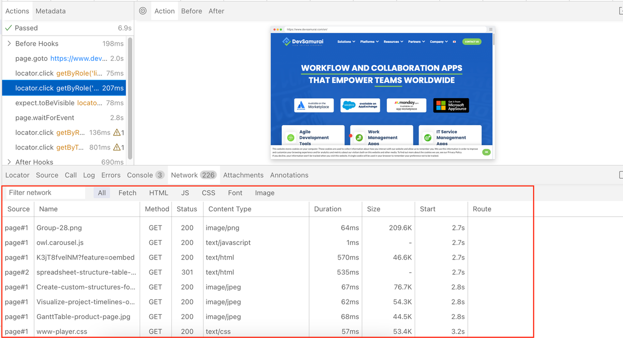 Network Tab