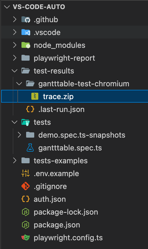 Save a trace zip file