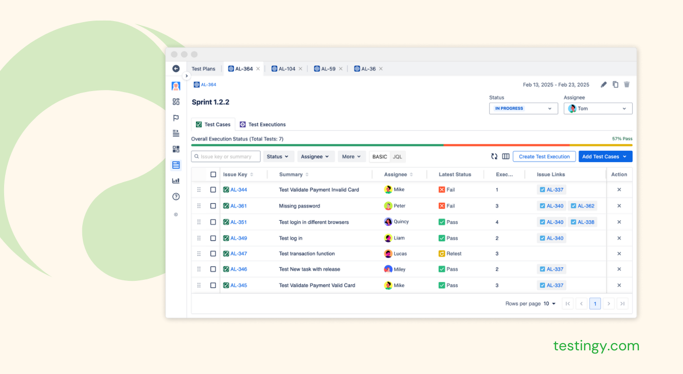 LeanTest helps manage test cases effectively
