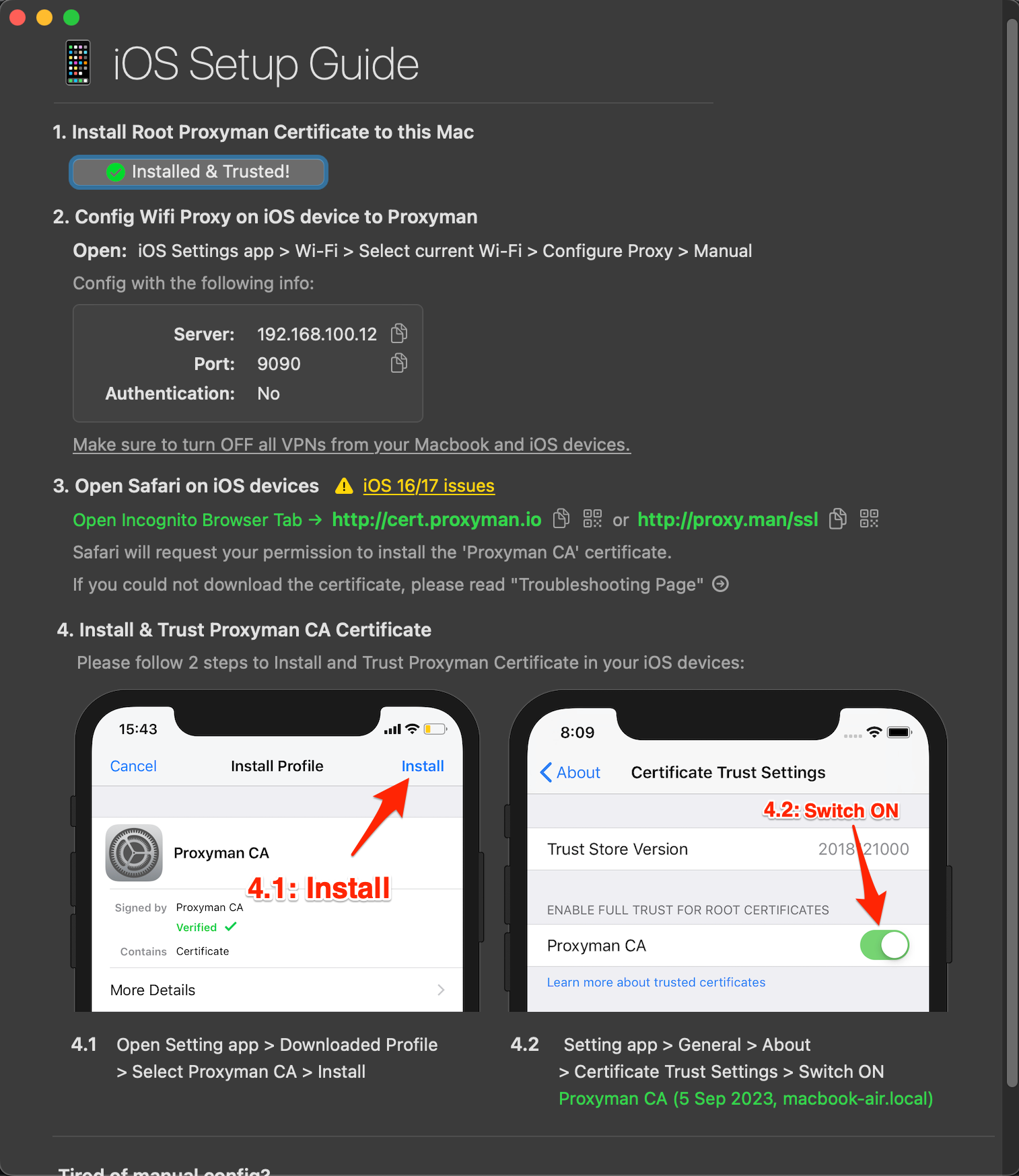 To Install Certificates